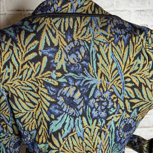 Peruvian Connection Pima cotton floral cardigan sweater - Picture 6 of 6